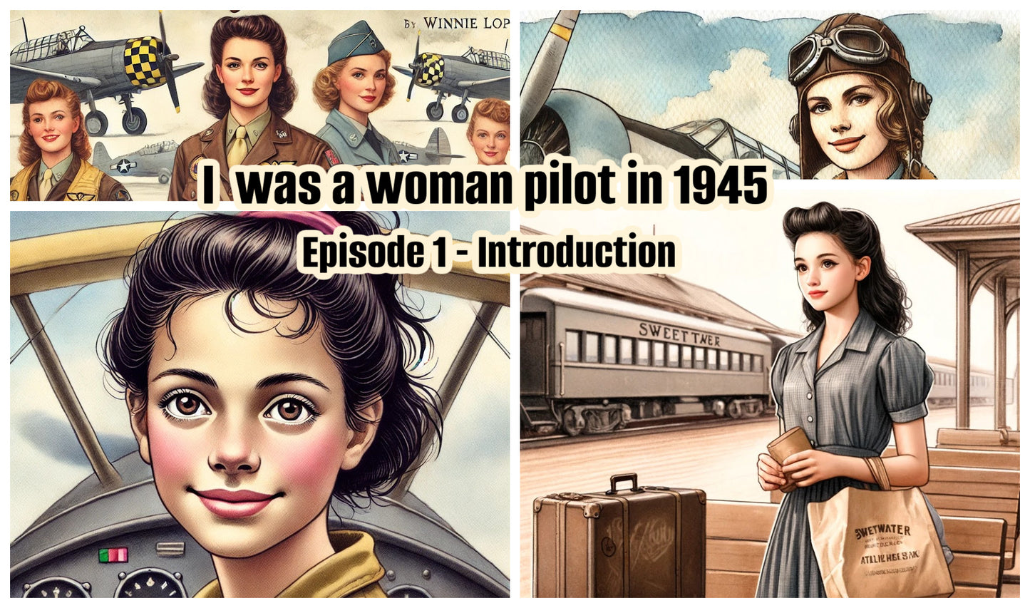 StoryCard(tm): Graphic Audio Novel: I was a woman pilot in 1945: Memoir of a WASP trainee