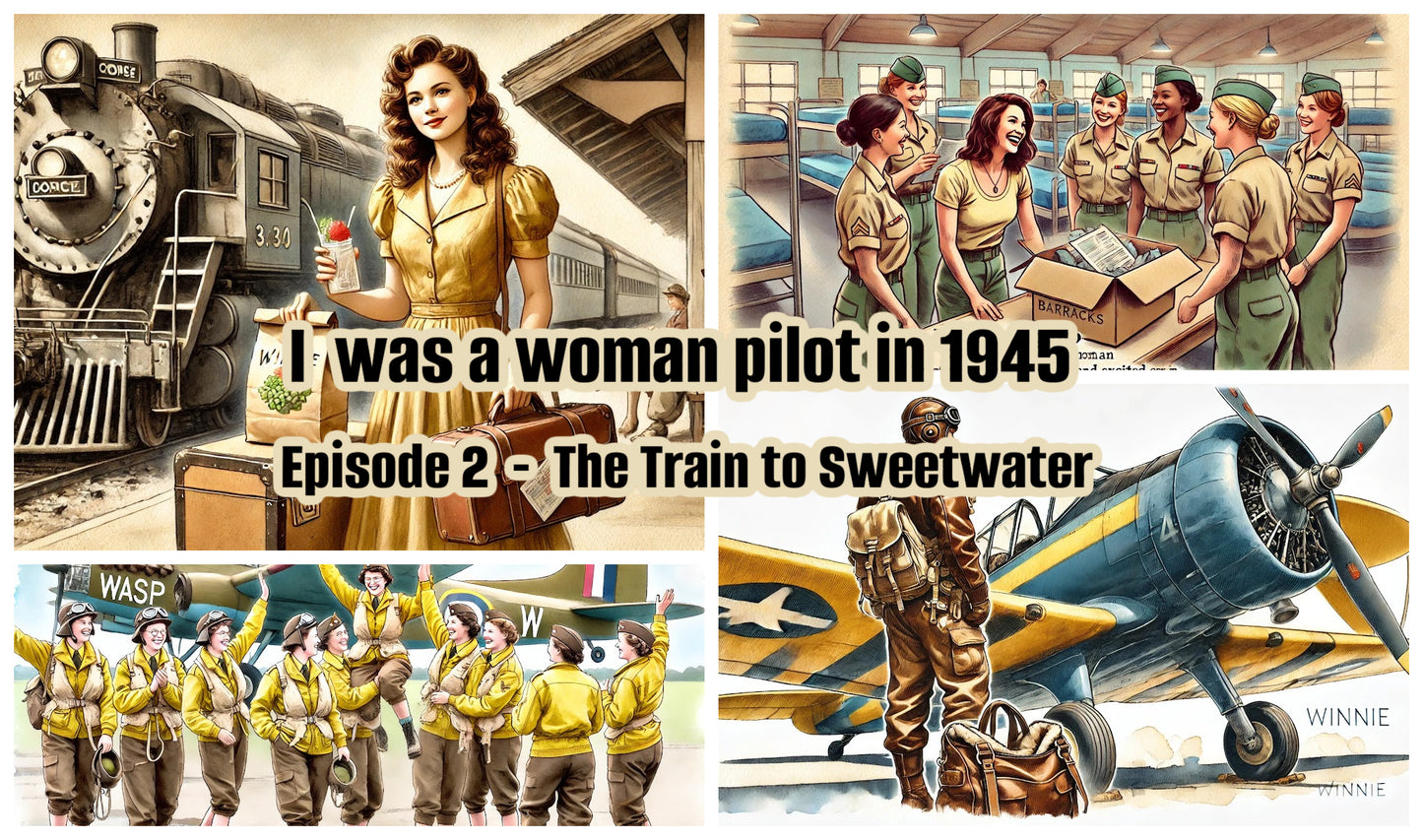 StoryCard(tm): Graphic Audio Novel: I was a woman pilot in 1945: Memoir of a WASP trainee