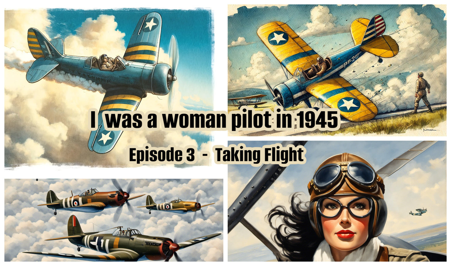 StoryCard(tm): Graphic Audio Novel: I was a woman pilot in 1945: Memoir of a WASP trainee