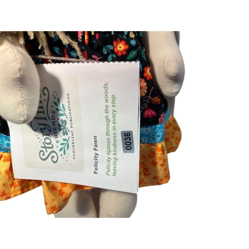 Lidia’s Dolls Storytime Friends Handmade Cloth Doll with Wool Hair