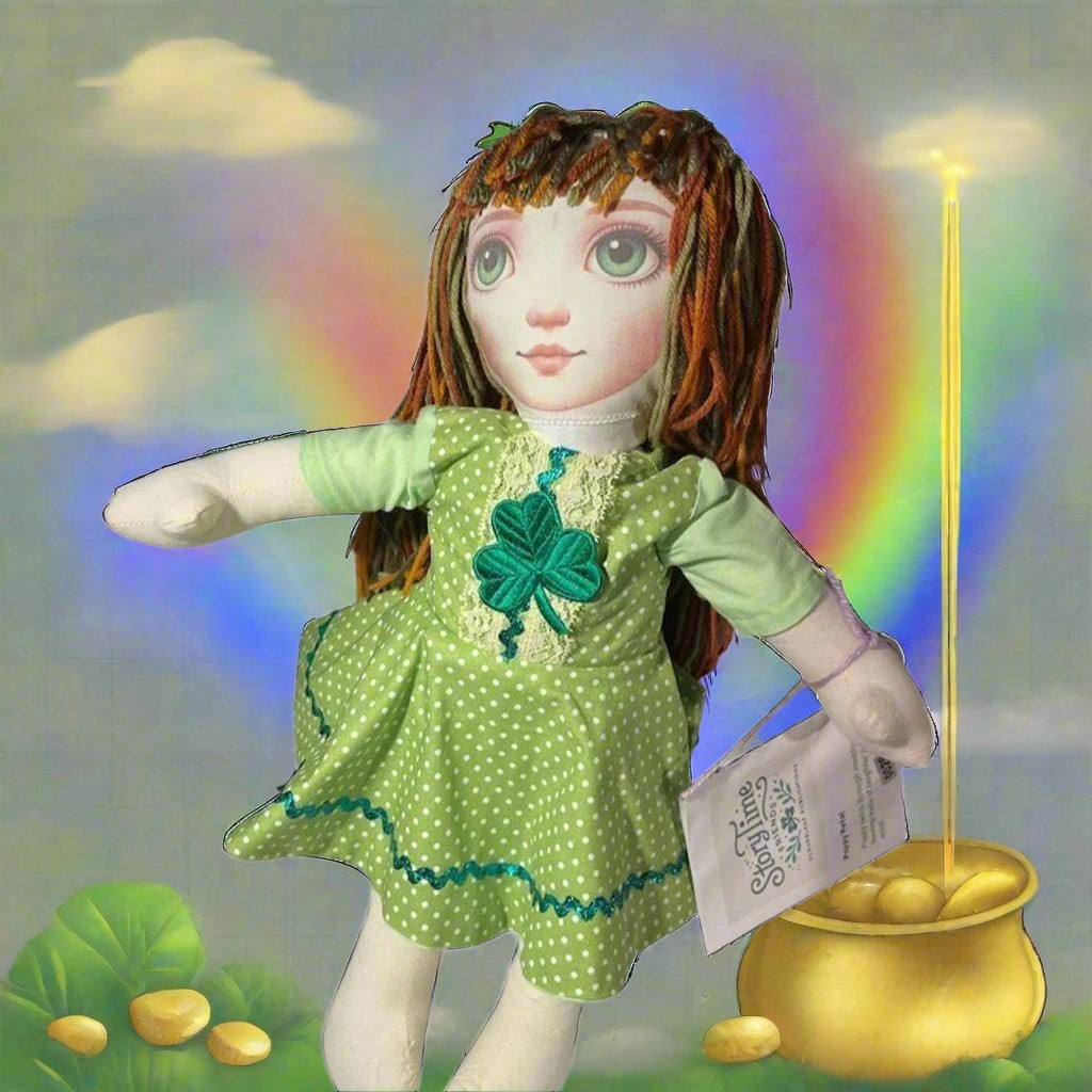 StoryTime Friends Poppy Petal Doll by Murray's Irish Outfitters 12" - HANDMADE