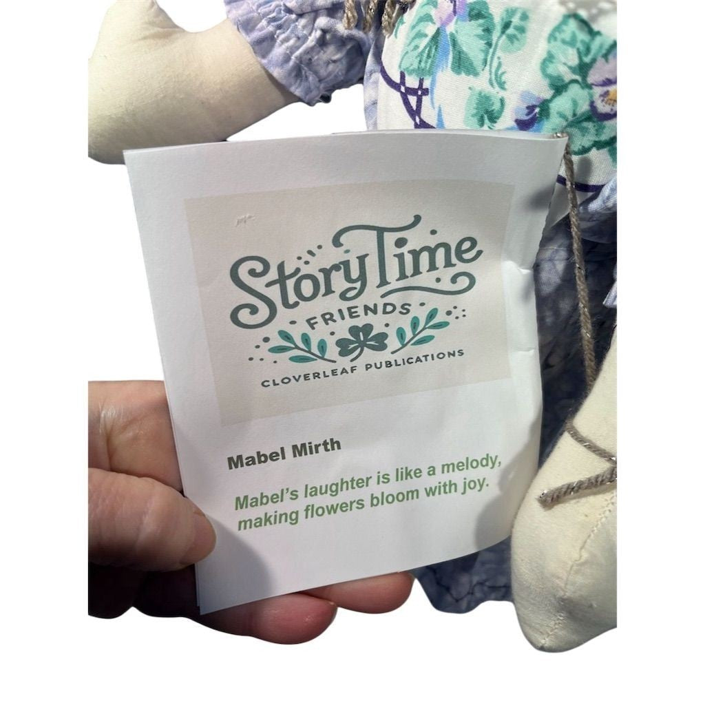StoryTime Friends Mabel Mirth Rag Doll with Wool Hair by Lidia’s Dolls