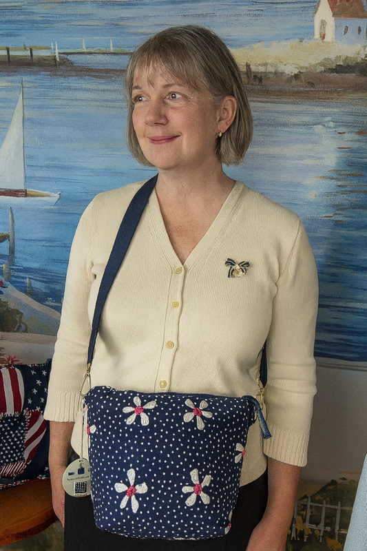 Embroidered Floral Denim Bag  Crossbody handbag handmade  0056