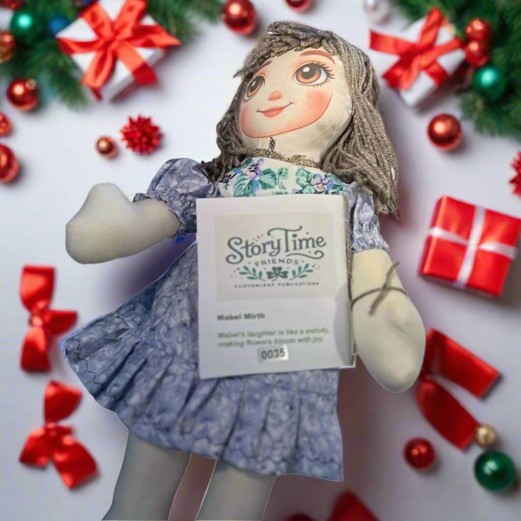 StoryTime Friends Mabel Mirth Rag Doll with Wool Hair by Lidia’s Dolls