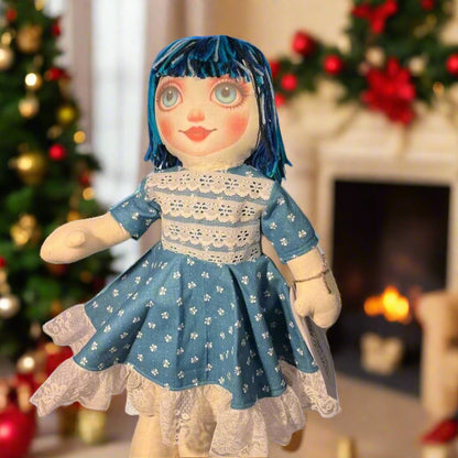 Lidia’s Dolls Zinnia Zoom Rag Doll w/Story Card - Story Time Friends