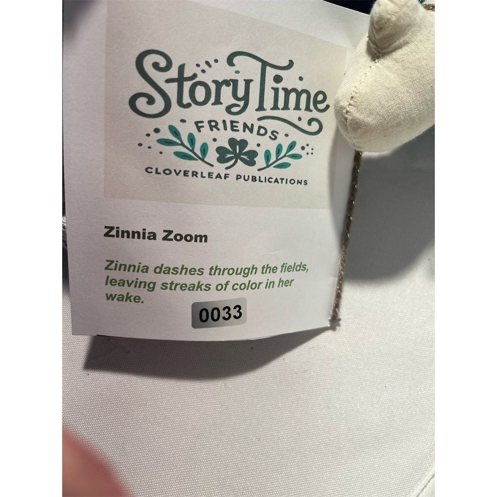 Lidia’s Dolls Zinnia Zoom Rag Doll w/Story Card - Story Time Friends