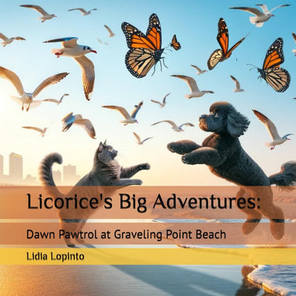 Licorice's Big Adventures: Dawn Pawtrol at Graveling Point Beach: Little Egg Harbor, NJ