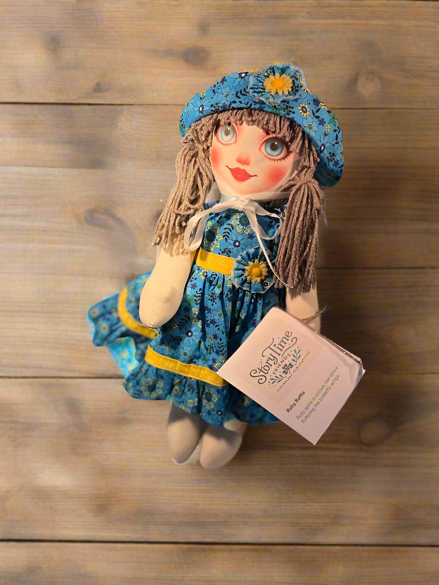 Vintage Ruby Ruffle Rag Doll by Lidia’s Dolls Storytime Friends