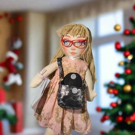 Lidia’s Dolls Storytime Friends Handmade Cotton Doll with Wool Hair