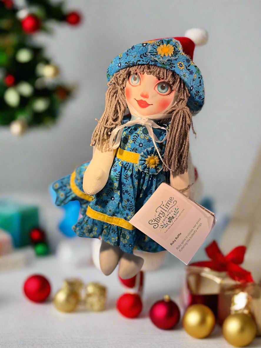 Vintage Ruby Ruffle Rag Doll by Lidia’s Dolls Storytime Friends