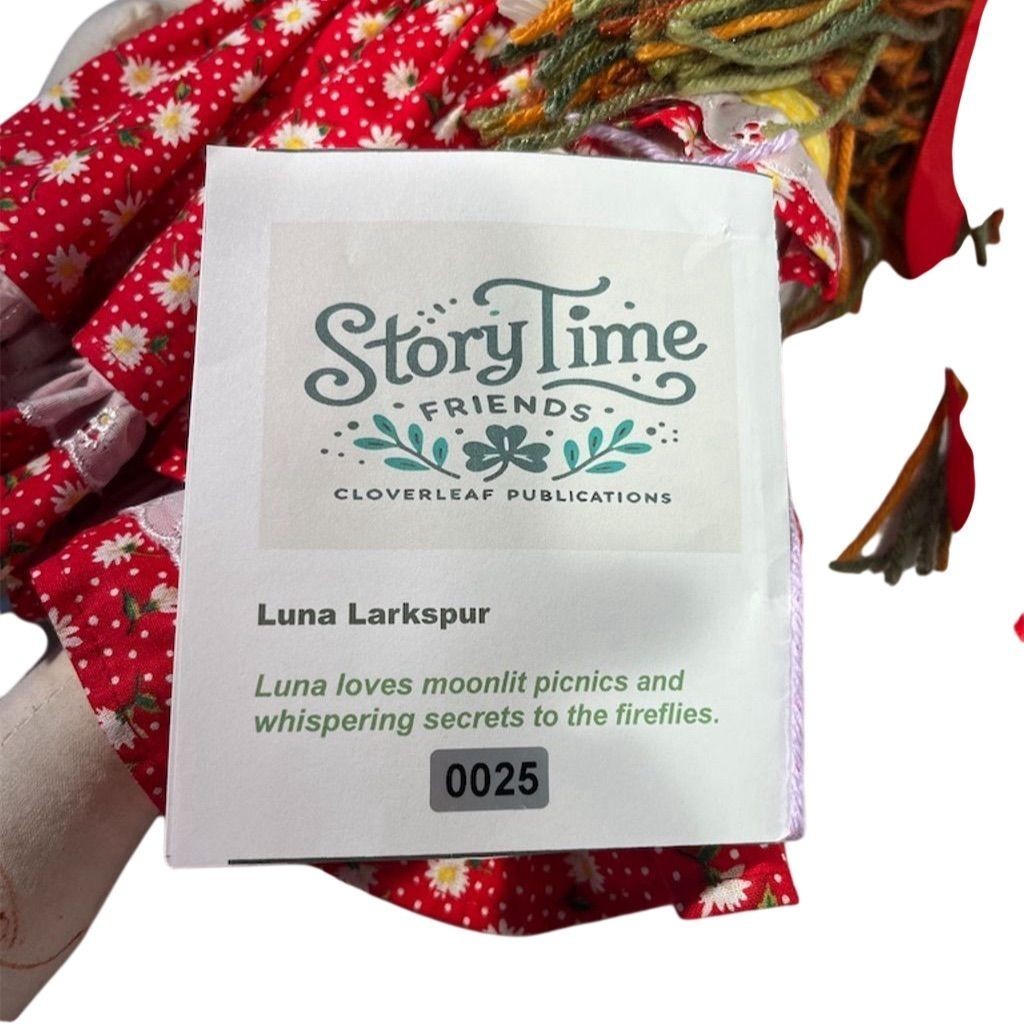 Lidia’s Dolls Luna Larkspur Rag Doll with Hat - Story Time Friends
