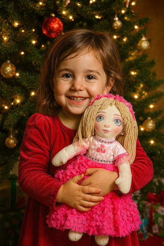 Susannah Carrington – 18” Handmade Cloth Rag Doll with Story | One-of-a-Kind Fantasy Collector Doll by Lidia LoPinto