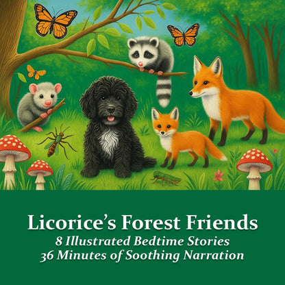 InstaBooks™: Illustrated Narrated Bedtime Stories Featuring featuring Licorice and Friends