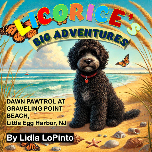 SingingBooks™: Licorice's Big Adventures + Music: Dawn Pawtrol at Graveling Point Beach: Little Egg Harbor, NJ